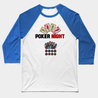 poker nigh in las vegas Baseball T-Shirt